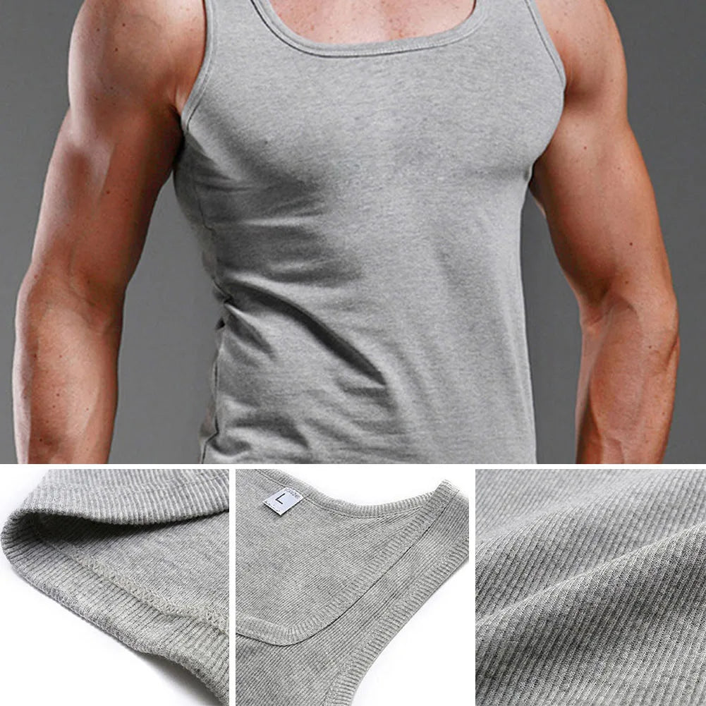 Men’s Oversized Sleeveless Tank Top – 100% Cotton