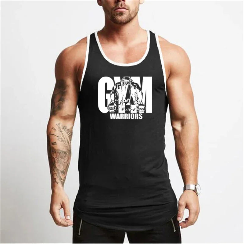 T-Shirts Mens Fitness Running Tank Tops Summer
