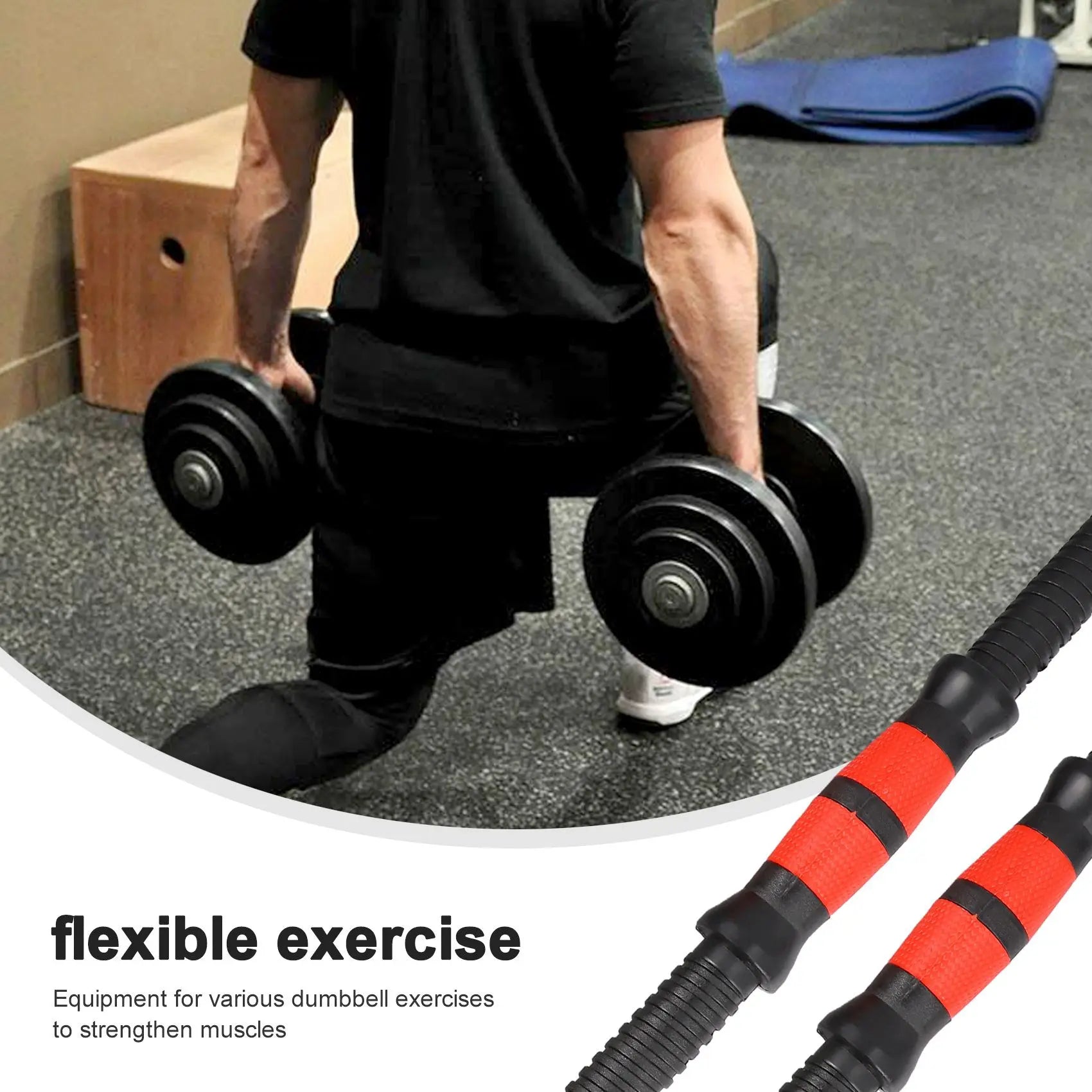 Handle Barbell Handle Dumbbell Bars for Sport Workout Training Gym