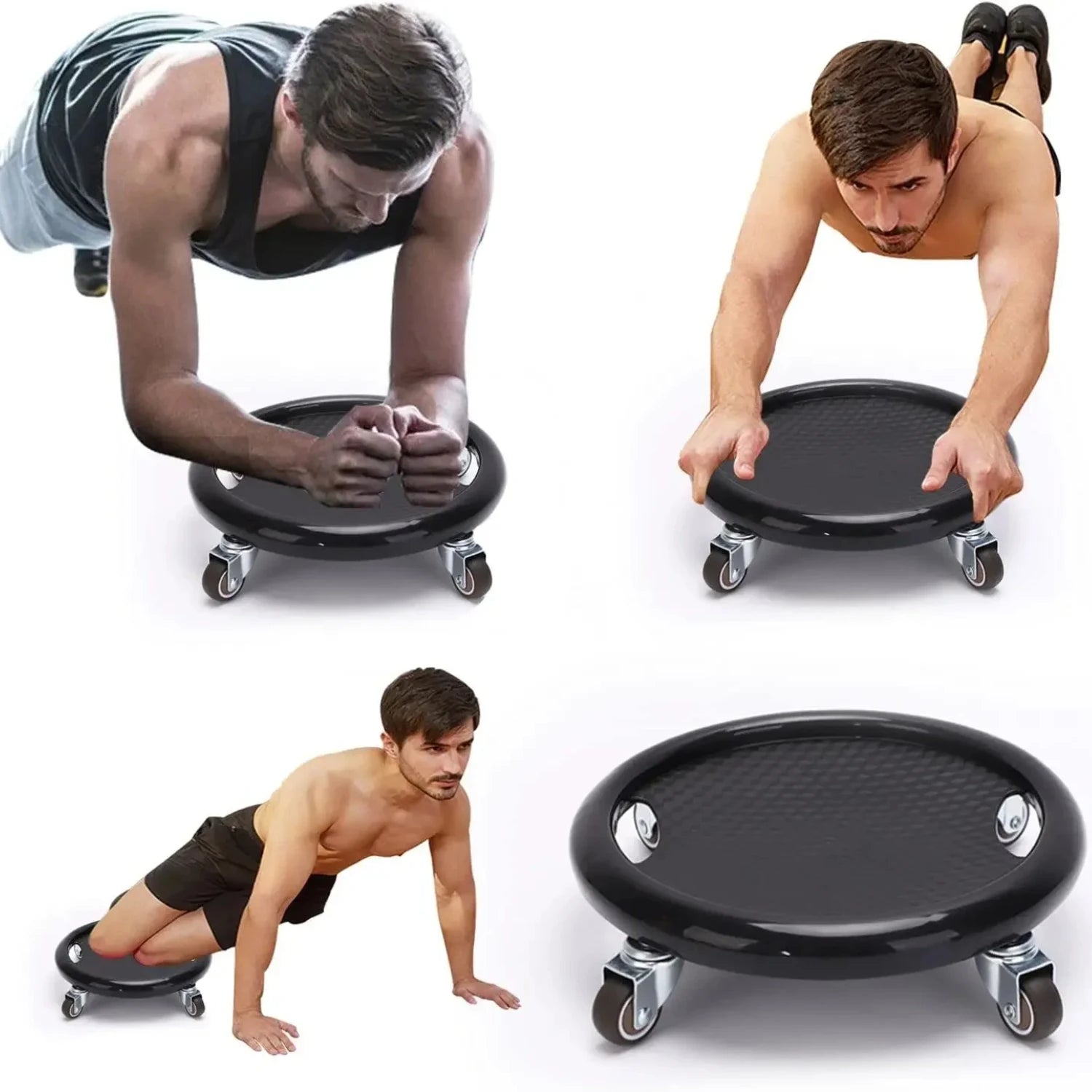 Multi-functional Abs Universal Board Four Silent Training Sliding Gear Roller Disc Fitness Sports Equipment Kneeling Mat