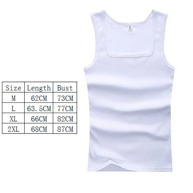 Men’s Oversized Sleeveless Tank Top – 100% Cotton