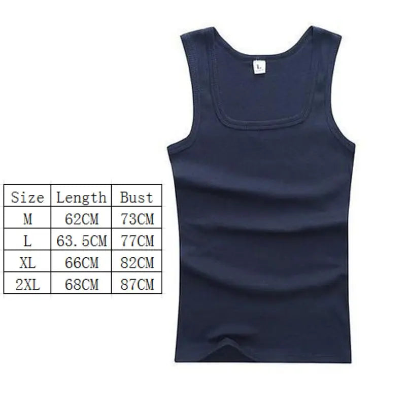 Men’s Oversized Sleeveless Tank Top – 100% Cotton