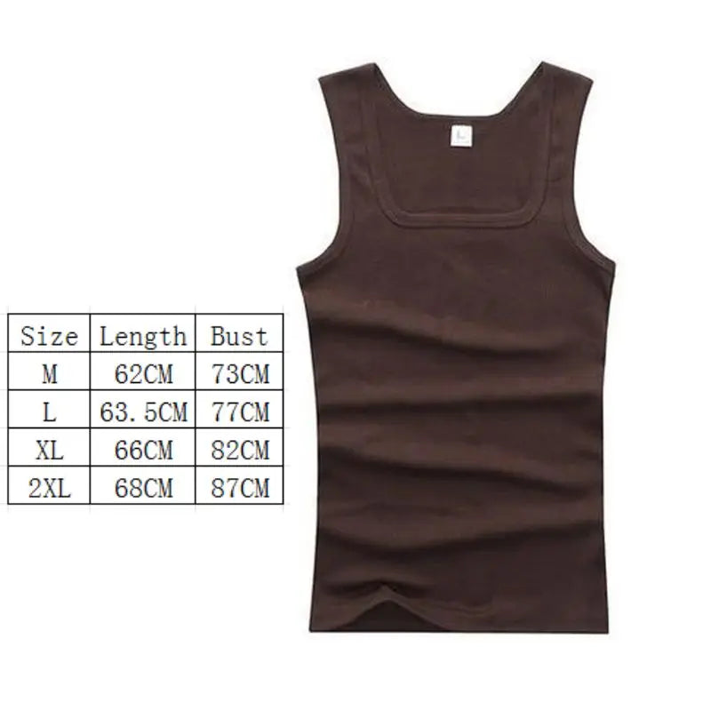 Men’s Oversized Sleeveless Tank Top – 100% Cotton