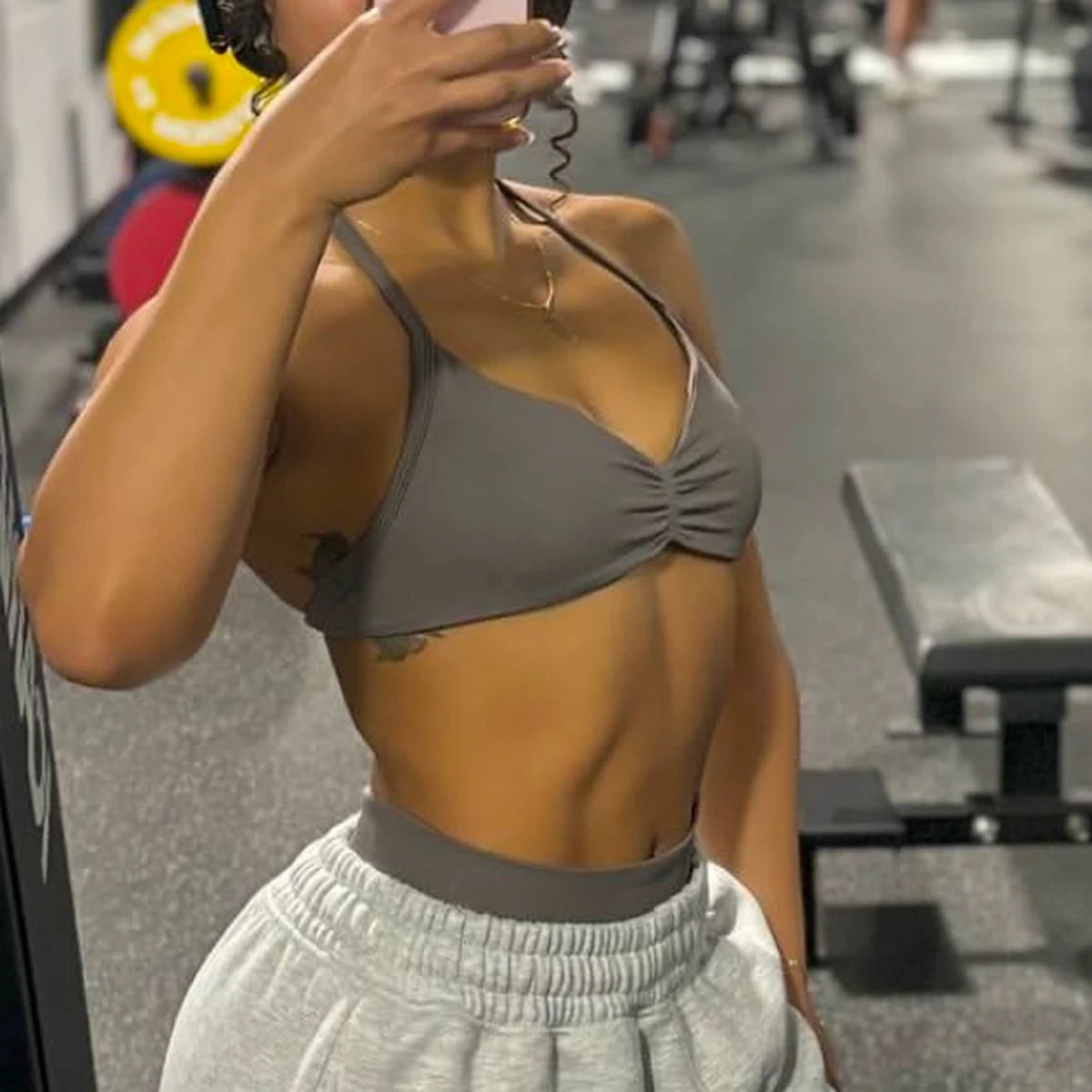 Impact Strappy Sports Bra – Open Back Halter