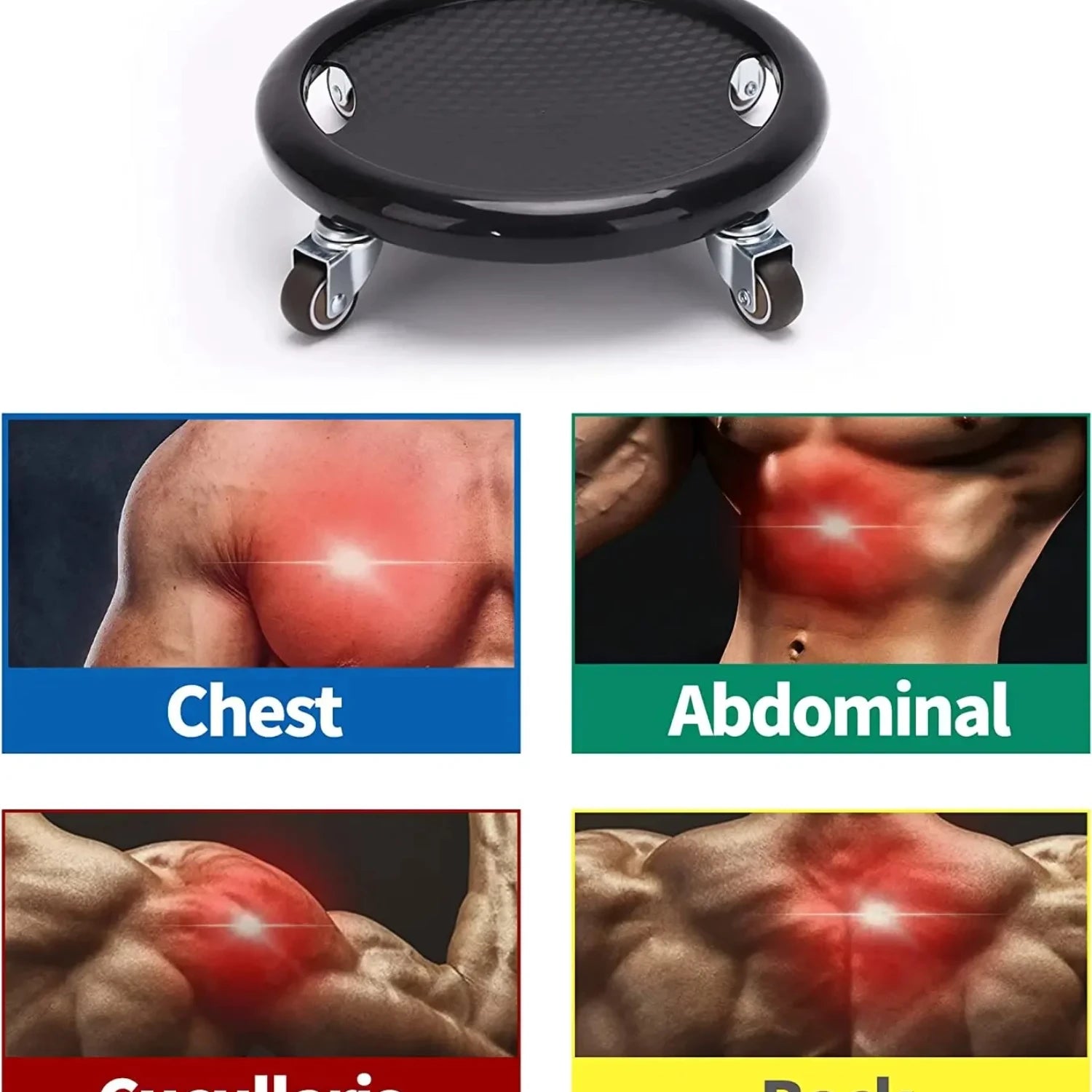 Multi-functional Abs Universal Board Four Silent Training Sliding Gear Roller Disc Fitness Sports Equipment Kneeling Mat
