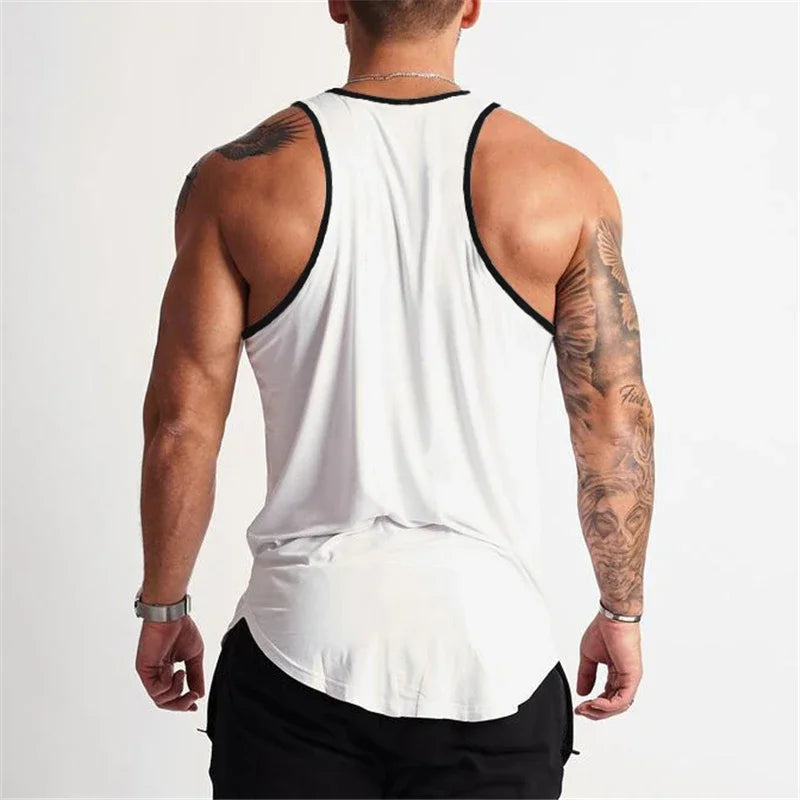 T-Shirts Mens Fitness Running Tank Tops Summer